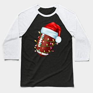Santa Sports Design For Men Boys Christmas Football Player Baseball T-Shirt